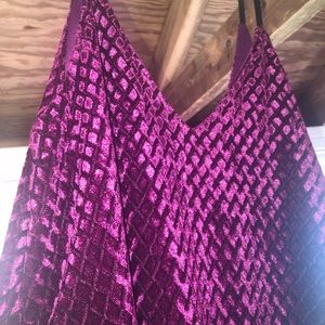 Formal and casual velvet maroon dress.